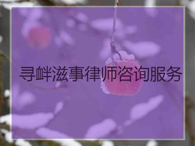 寻衅滋事律师咨询服务