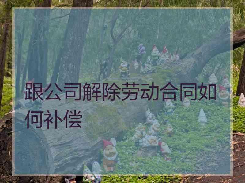 跟公司解除劳动合同如何补偿