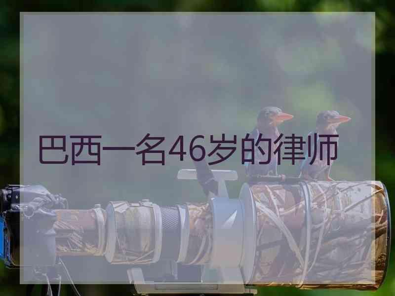 巴西一名46岁的律师