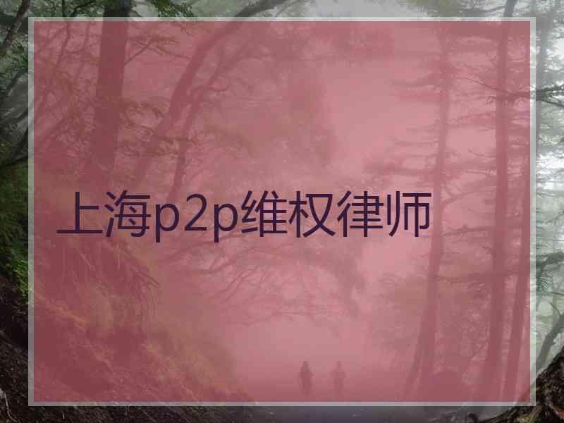 上海p2p维权律师