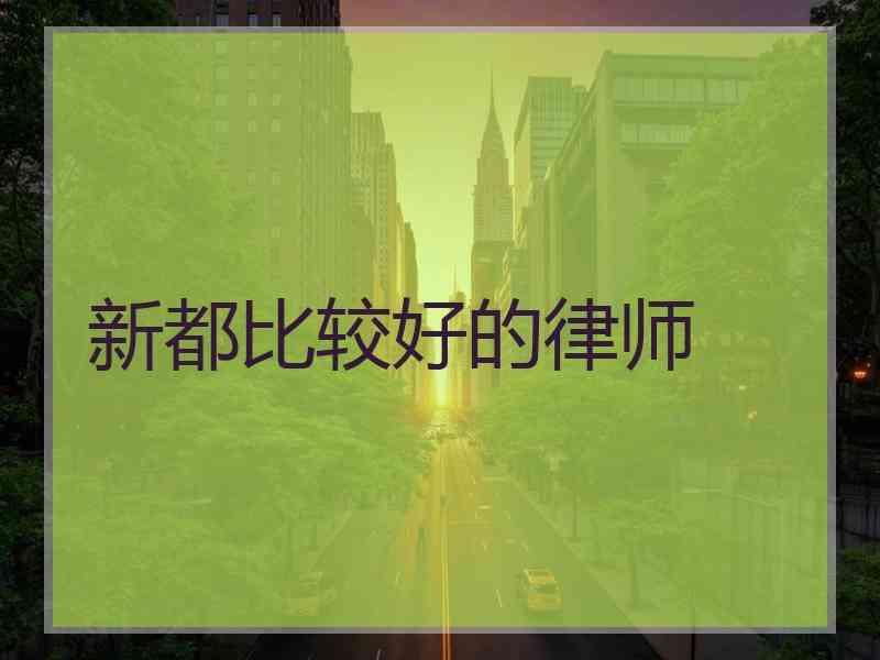 新都比较好的律师