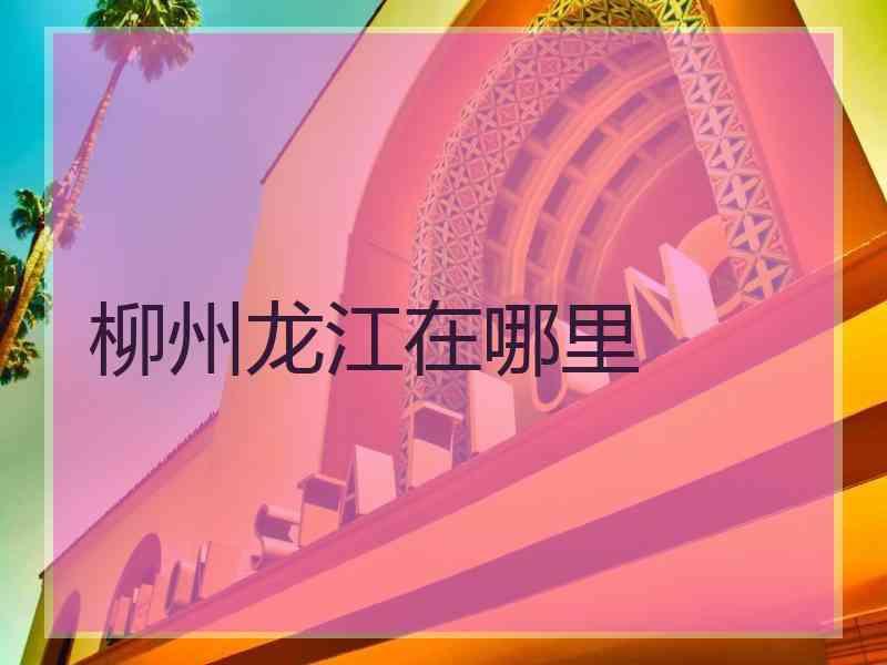 柳州龙江在哪里