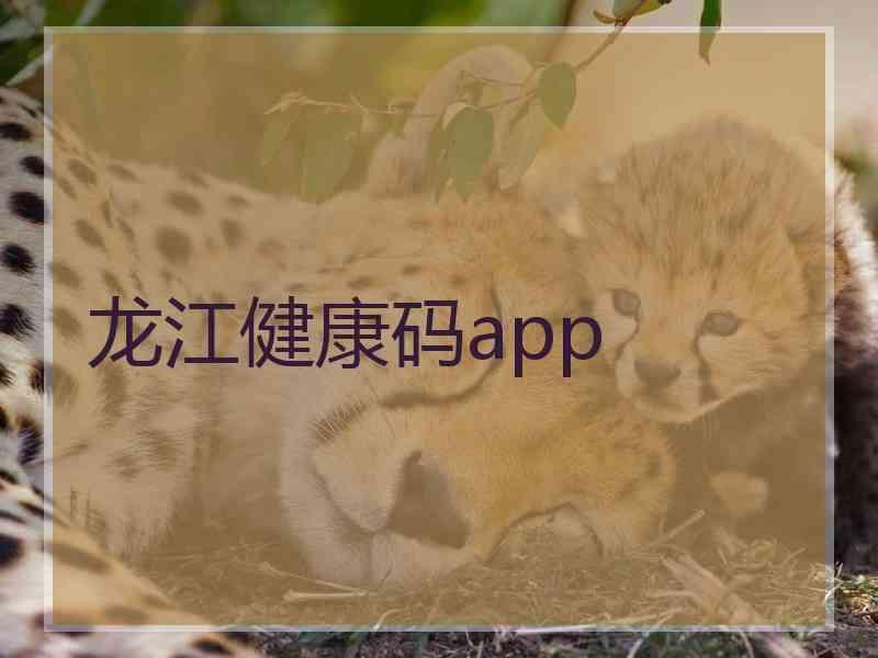 龙江健康码app