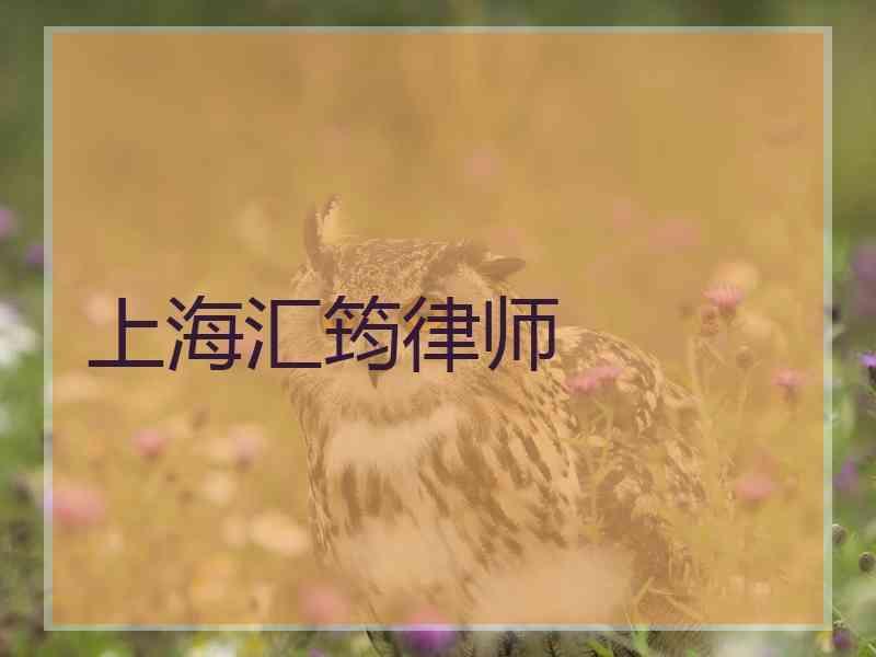 上海汇筠律师