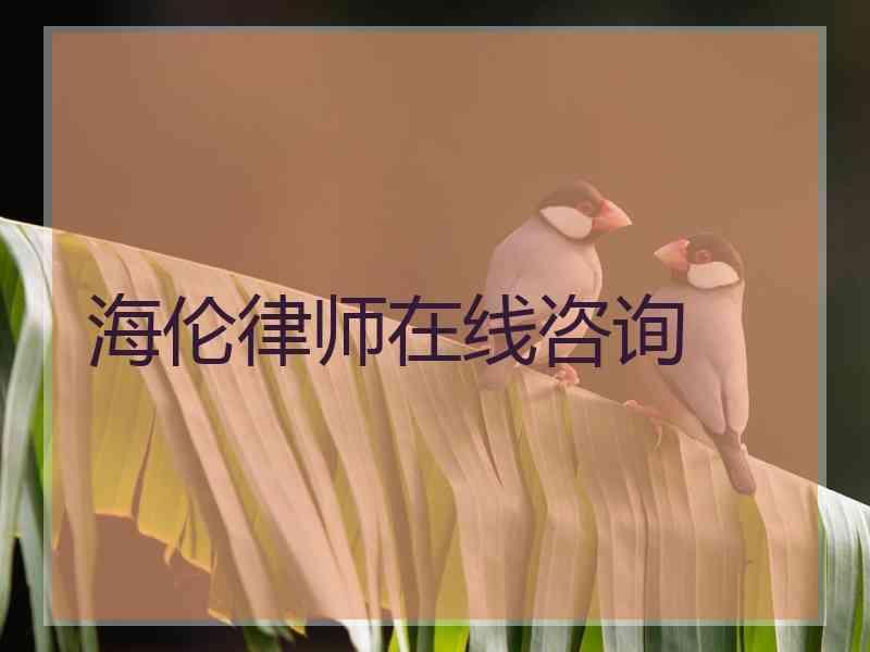 海伦律师在线咨询