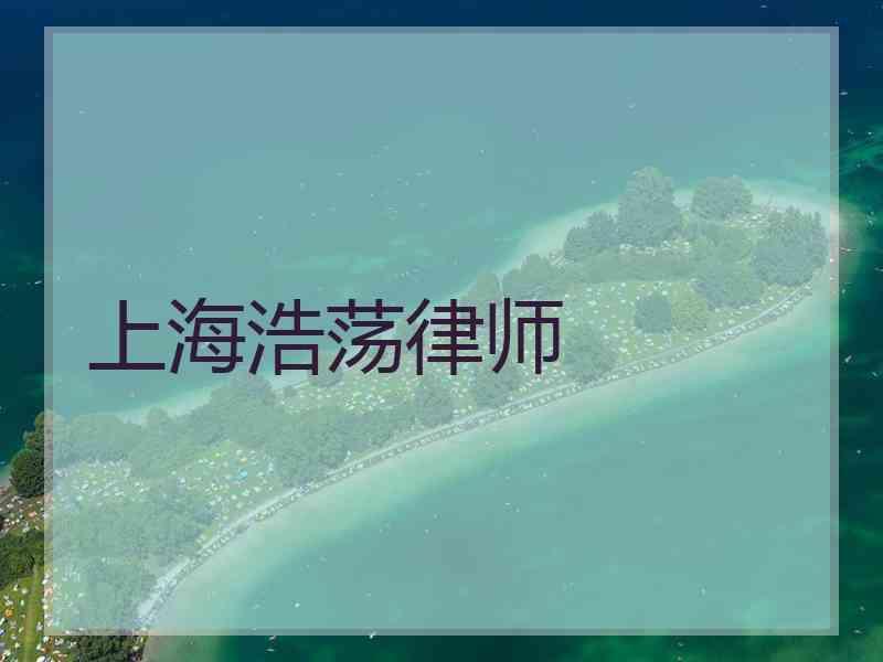 上海浩荡律师