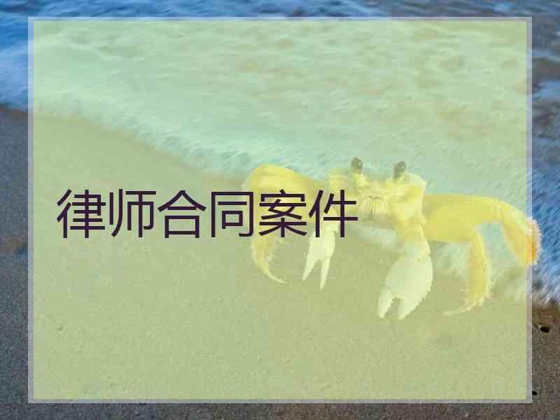 律师合同案件