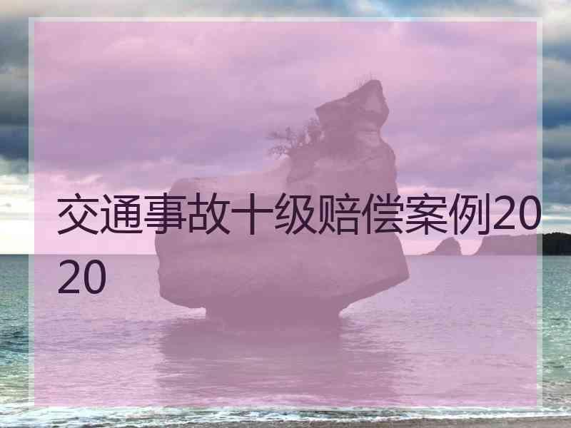 交通事故十级赔偿案例2020