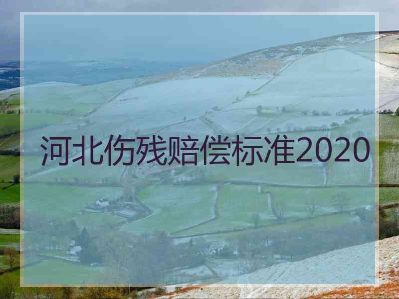 河北伤残赔偿标准2020