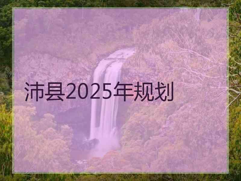 沛县2025年规划