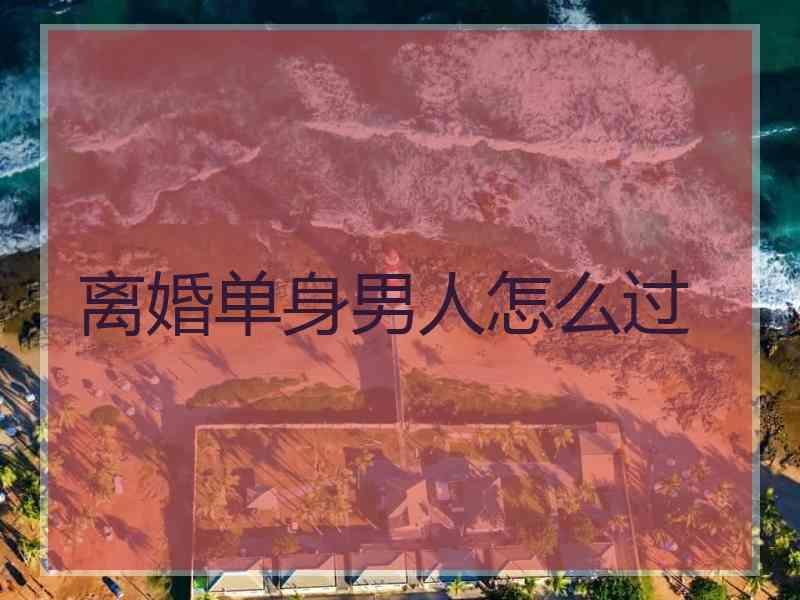 离婚单身男人怎么过
