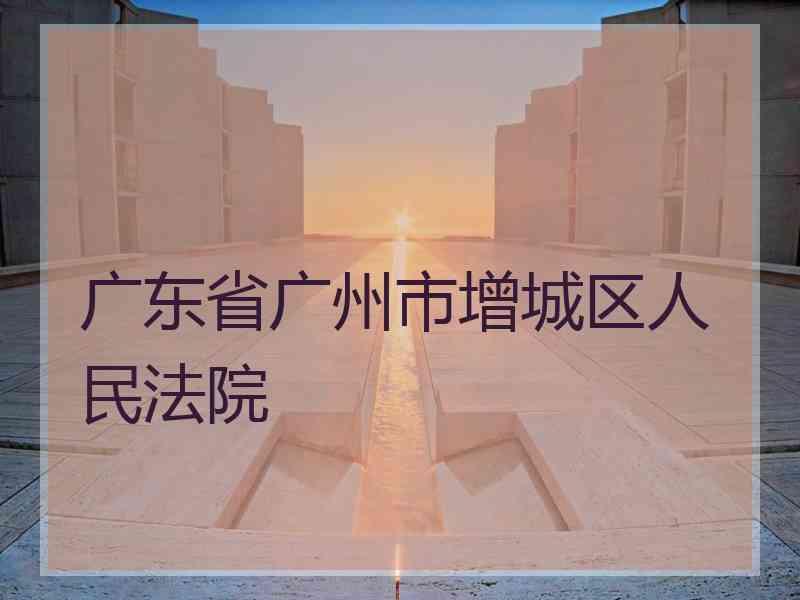 广东省广州市增城区人民法院