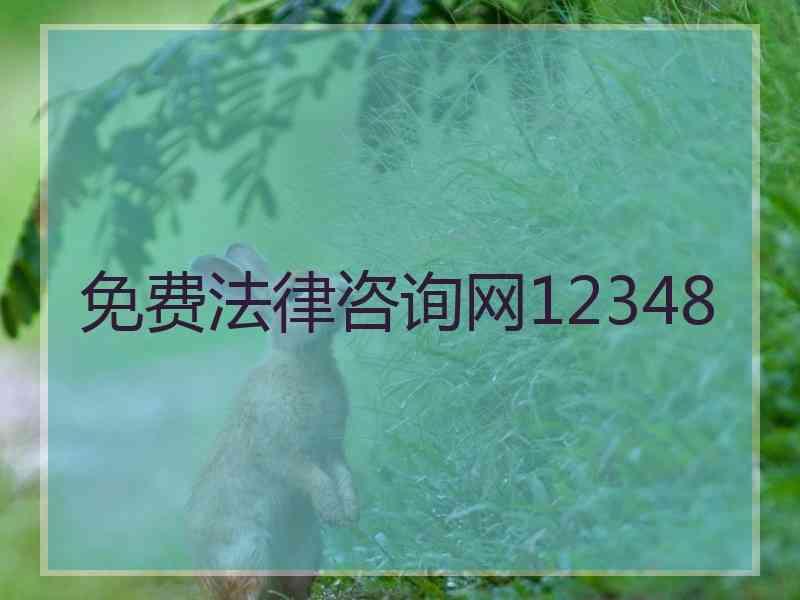 免费法律咨询网12348