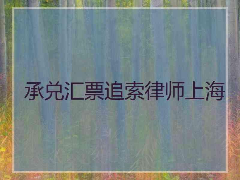 承兑汇票追索律师上海