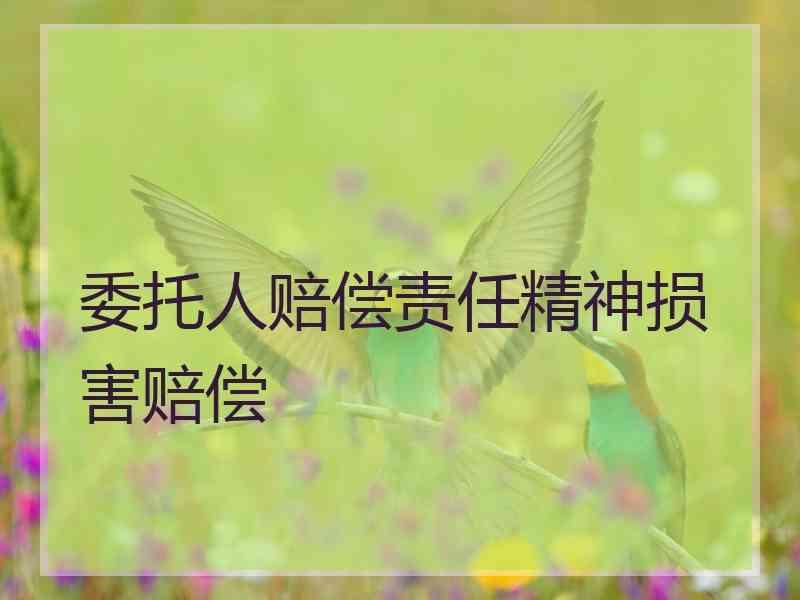 委托人赔偿责任精神损害赔偿