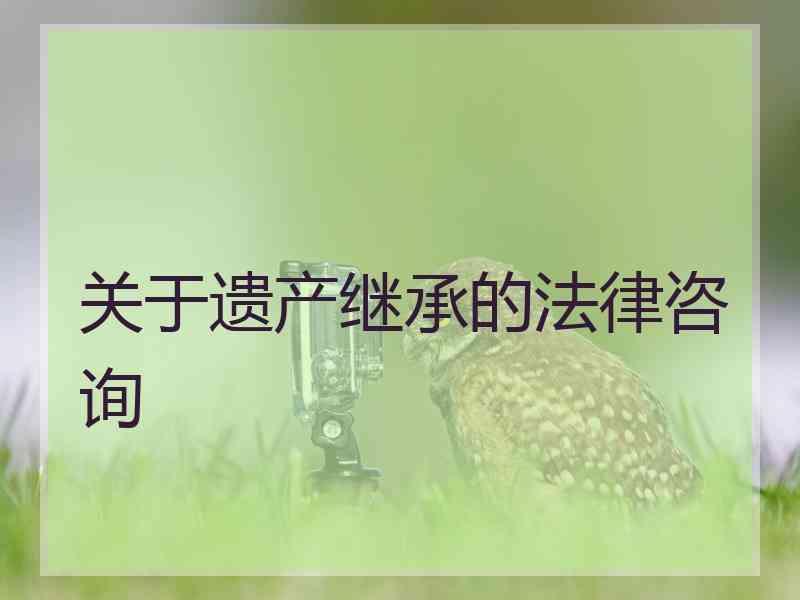 关于遗产继承的法律咨询