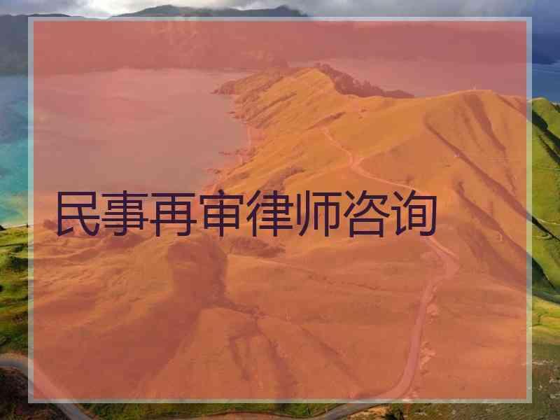 民事再审律师咨询