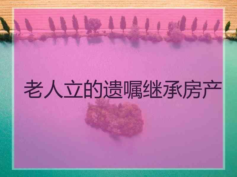 老人立的遗嘱继承房产