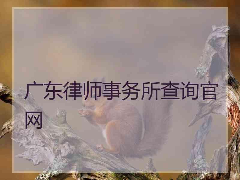 广东律师事务所查询官网