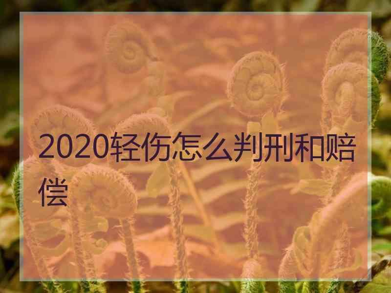 2020轻伤怎么判刑和赔偿