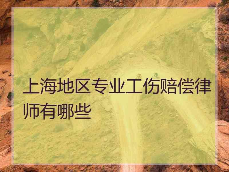 上海地区专业工伤赔偿律师有哪些