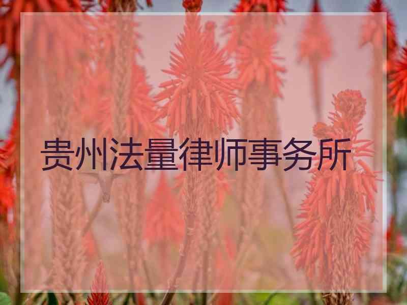 贵州法量律师事务所