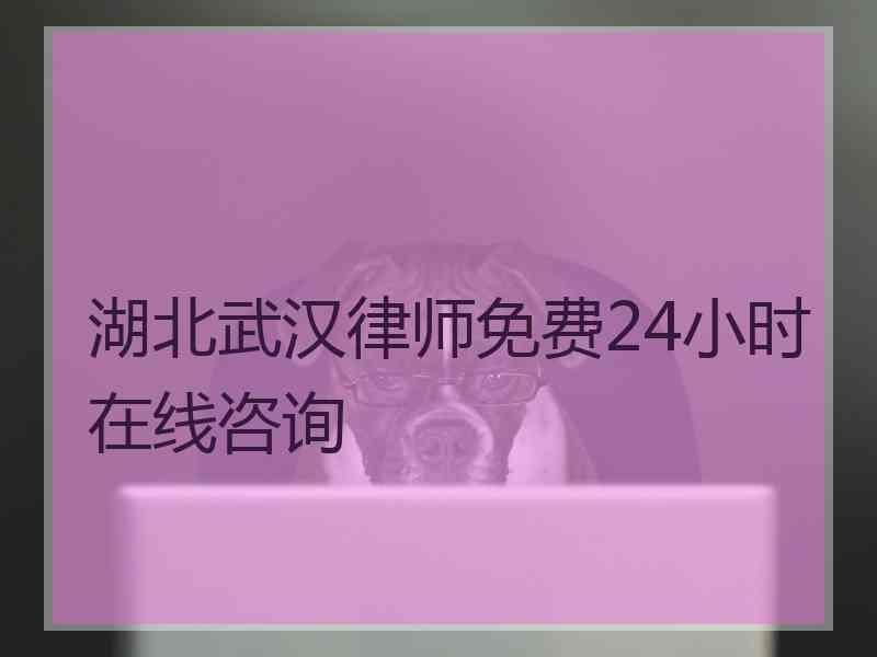 湖北武汉律师免费24小时在线咨询