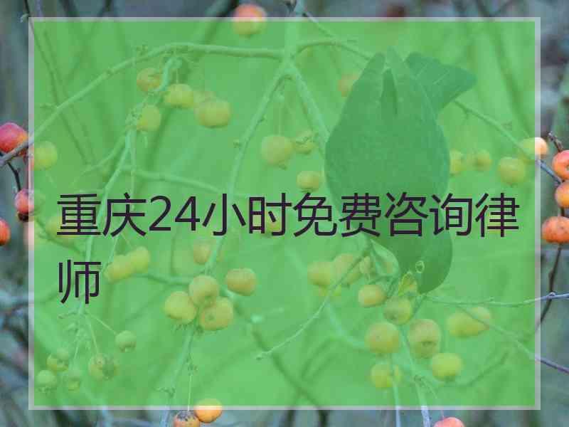 重庆24小时免费咨询律师