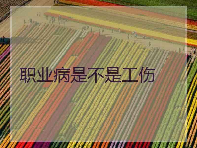 职业病是不是工伤