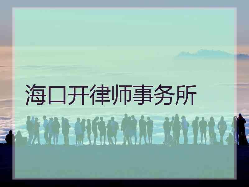 海口开律师事务所