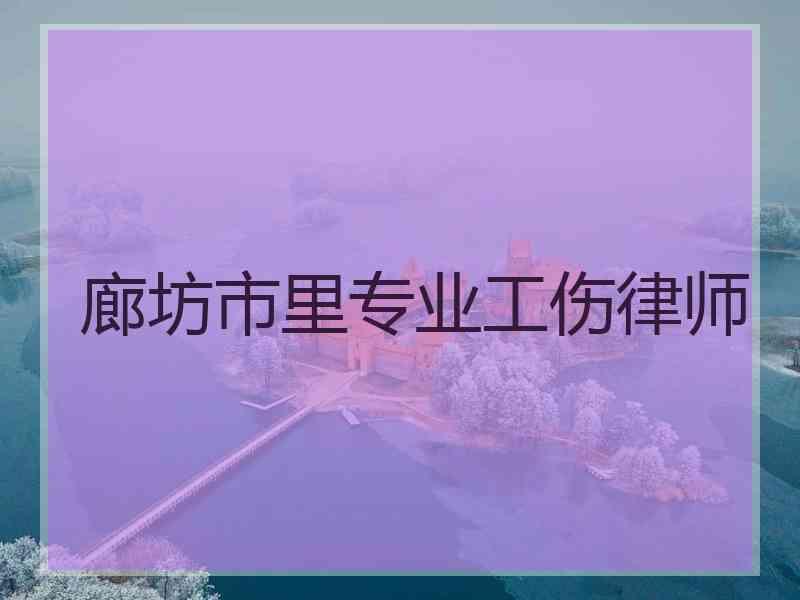 廊坊市里专业工伤律师 廊坊市里专业工伤律师