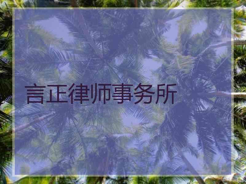 言正律师事务所