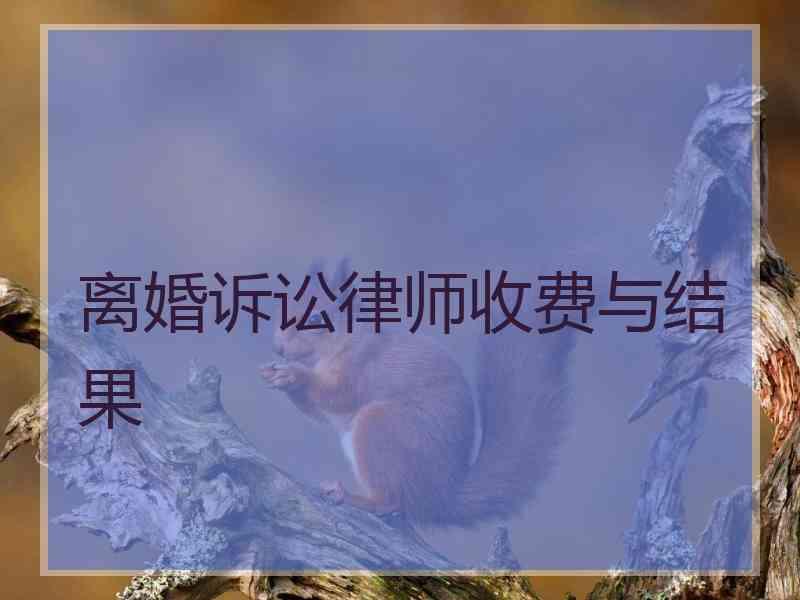 离婚诉讼律师收费与结果