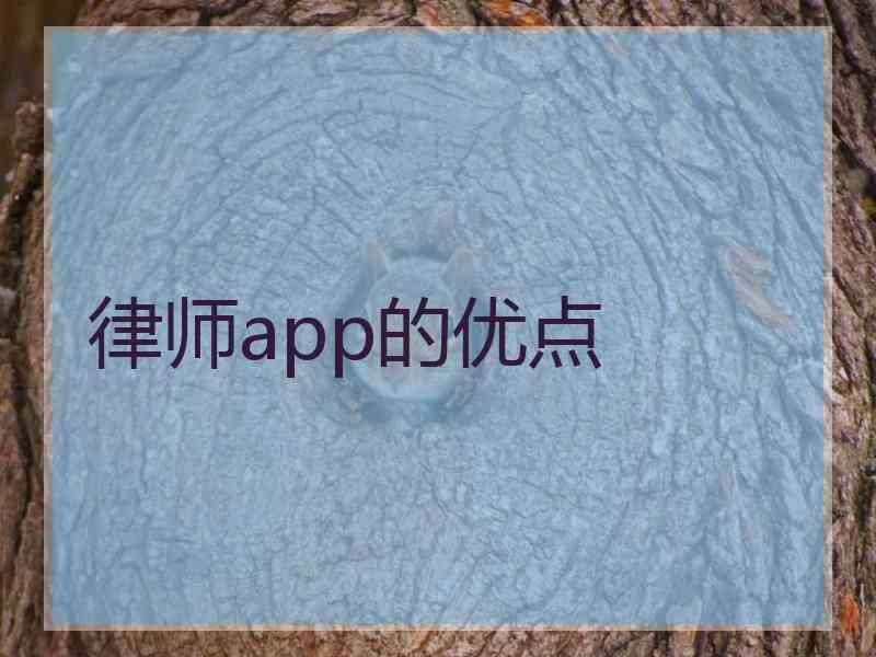 律师app的优点