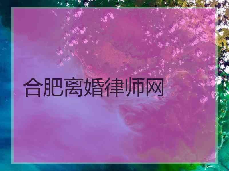 合肥离婚律师网