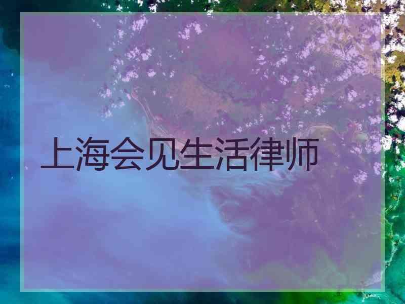 上海会见生活律师