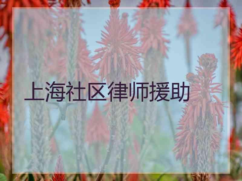 上海社区律师援助