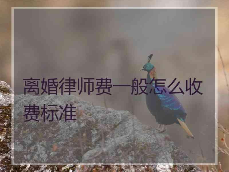 离婚律师费一般怎么收费标准