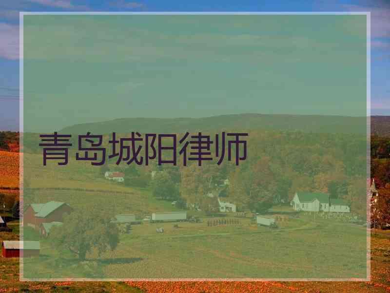 青岛城阳律师