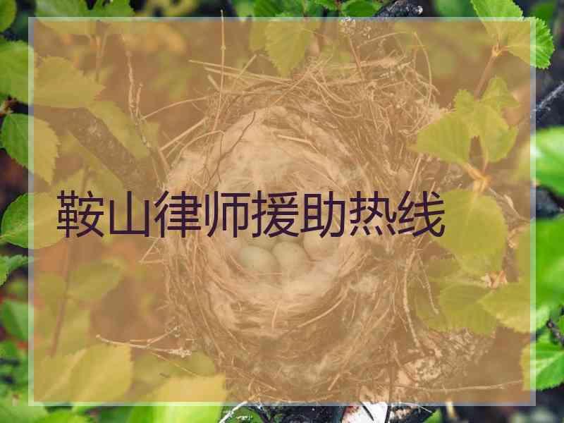 鞍山律师援助热线