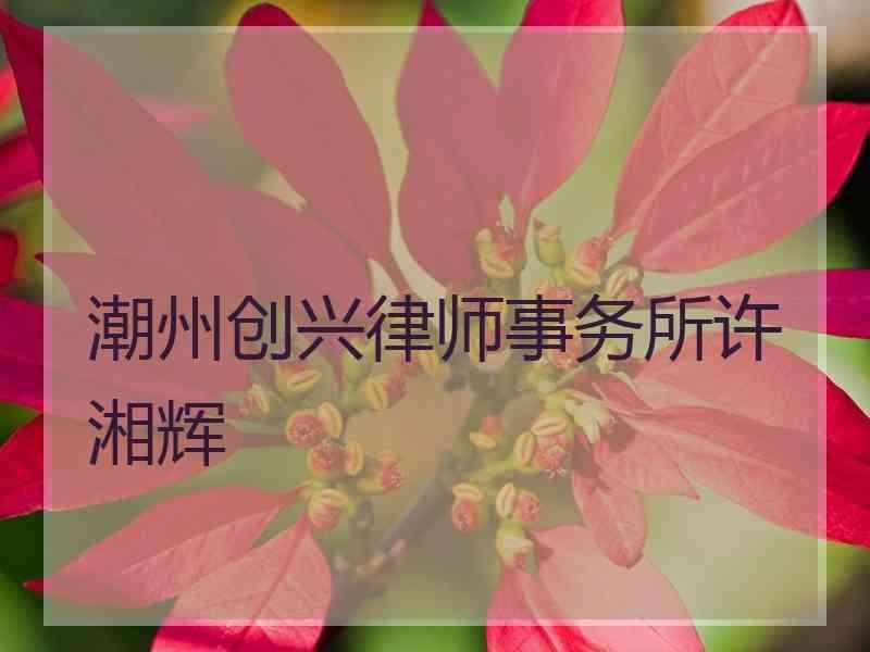 潮州创兴律师事务所许湘辉