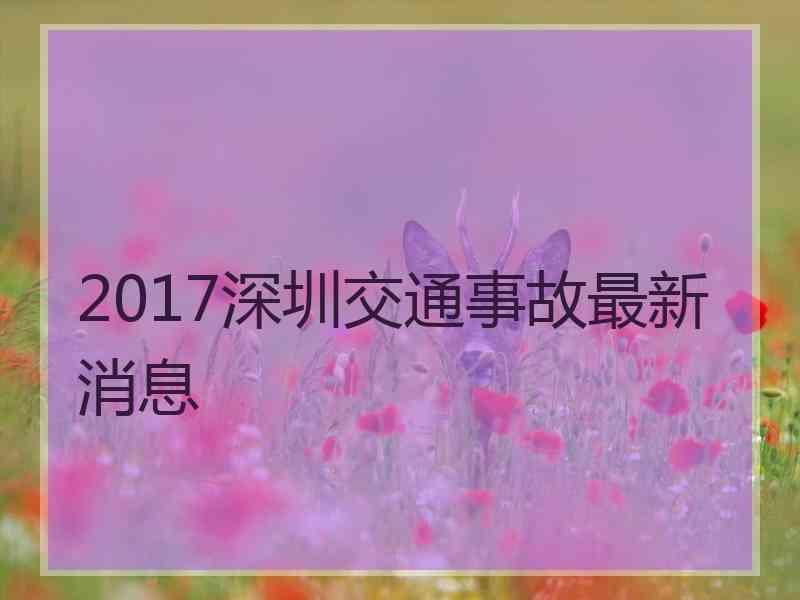 2017深圳交通事故最新消息