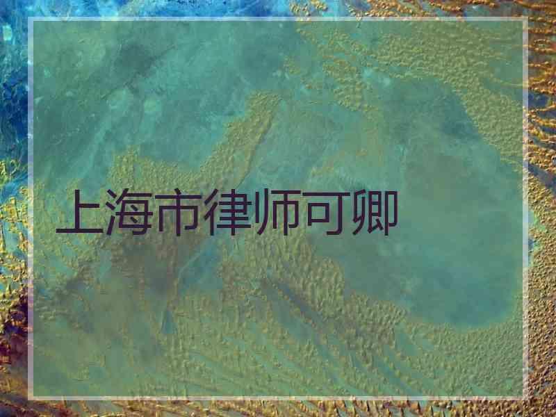 上海市律师可卿