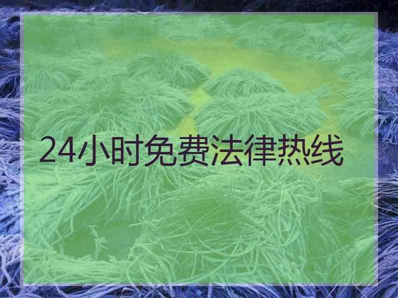 24小时免费法律热线