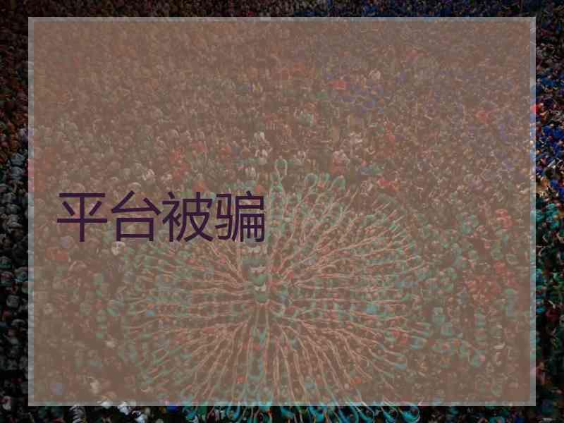 平台被骗