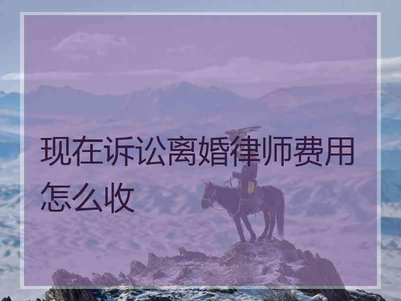 现在诉讼离婚律师费用怎么收