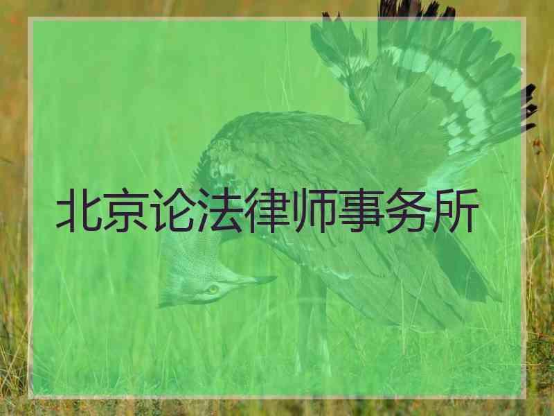 北京论法律师事务所