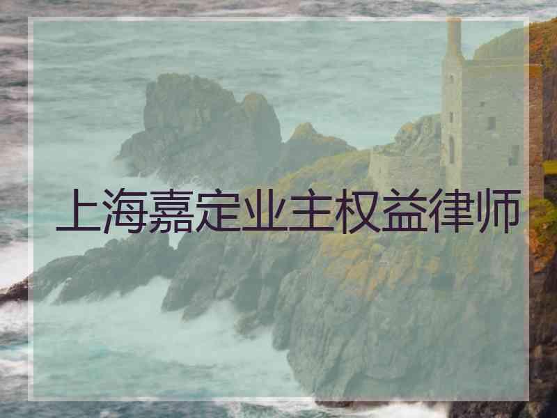上海嘉定业主权益律师