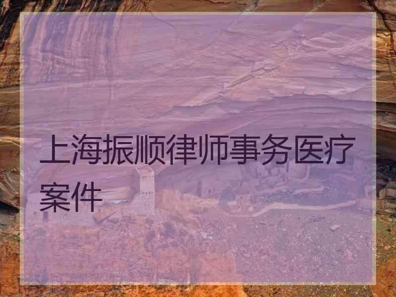 上海振顺律师事务医疗案件