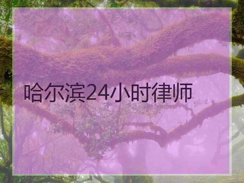 哈尔滨24小时律师